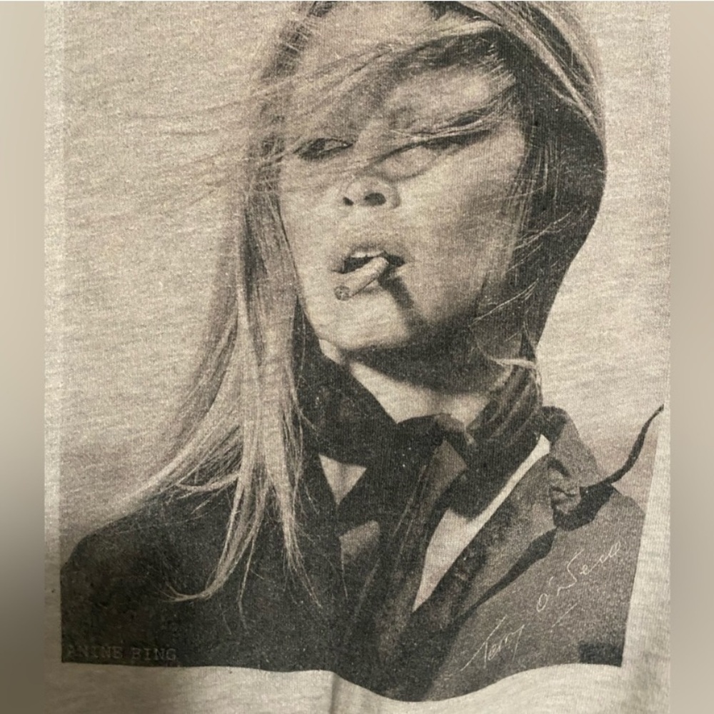 Anine Bing Gray Graphic Sweatshirt - Picture 4 of 8